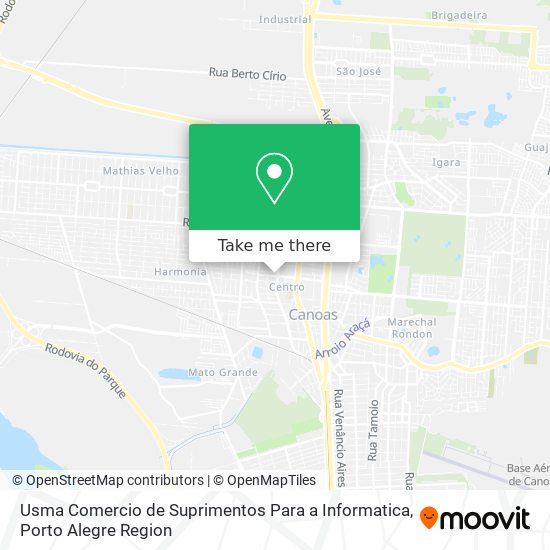Usma Comercio de Suprimentos Para a Informatica map