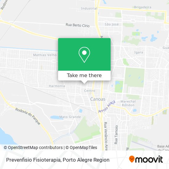 Prevenfisio Fisioterapia map