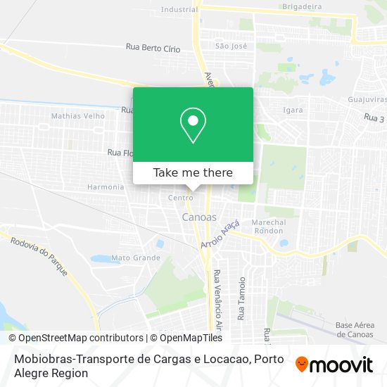 Mapa Mobiobras-Transporte de Cargas e Locacao