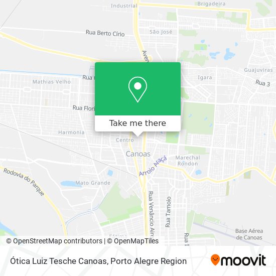 Mapa Ótica Luiz Tesche Canoas