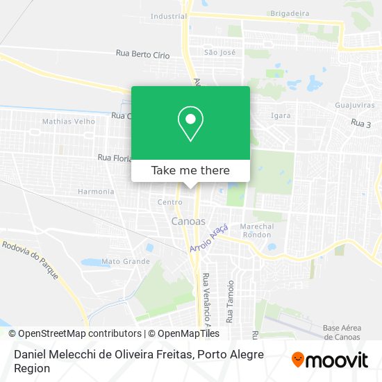 Daniel Melecchi de Oliveira Freitas map