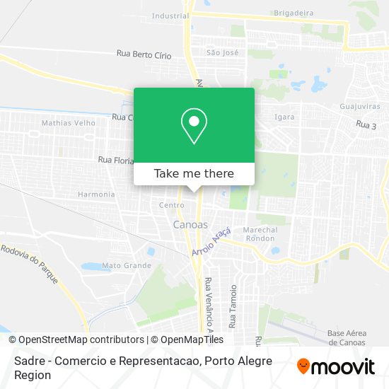 Sadre - Comercio e Representacao map