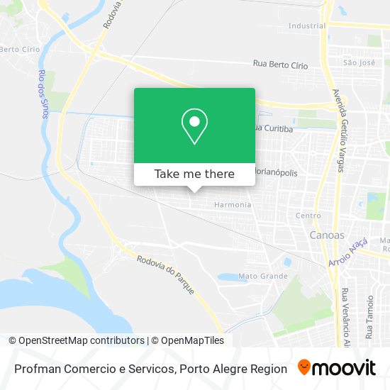 Profman Comercio e Servicos map