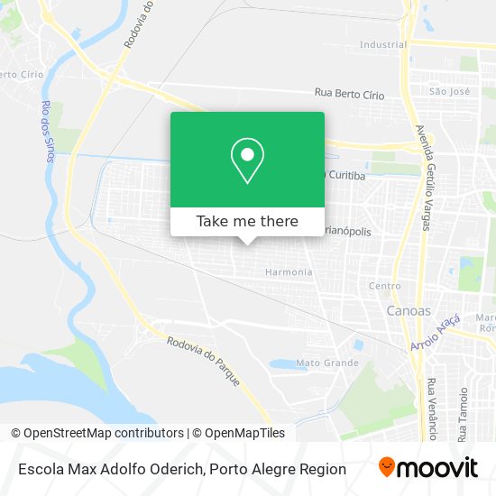 Mapa Escola Max Adolfo Oderich