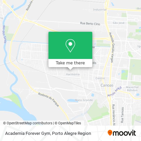 Academia Forever Gym map