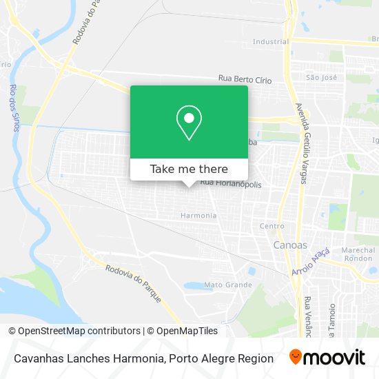Cavanhas Lanches Harmonia map