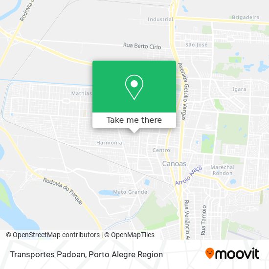 Transportes Padoan map