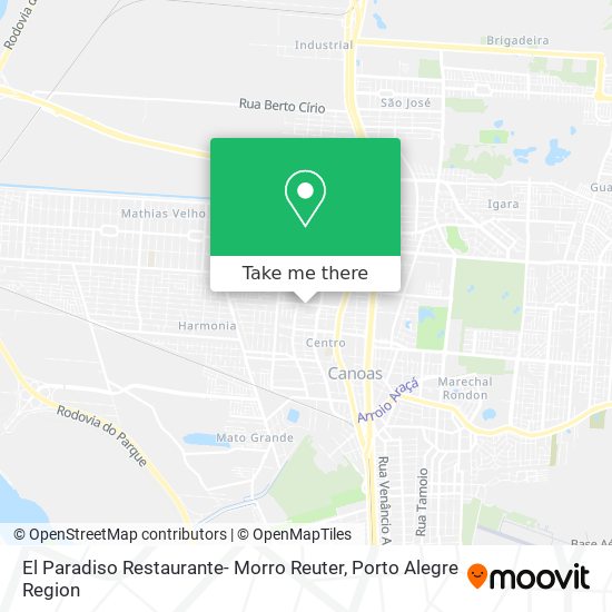 El Paradiso Restaurante- Morro Reuter map