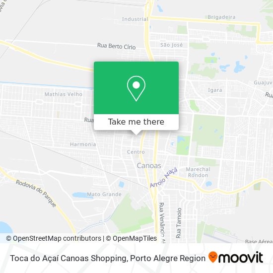 Toca do Açaí Canoas Shopping map