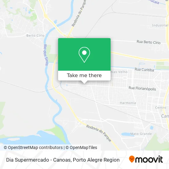 Dia Supermercado - Canoas map