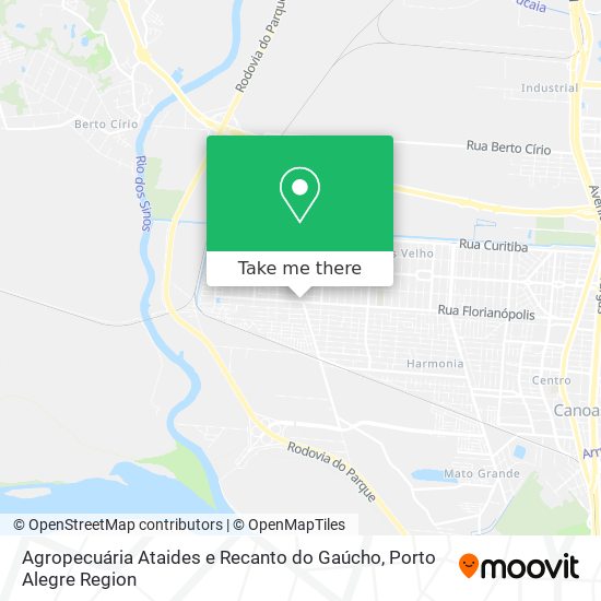 Agropecuária Ataides e Recanto do Gaúcho map