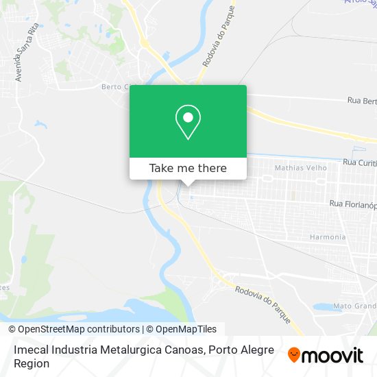 Mapa Imecal Industria Metalurgica Canoas