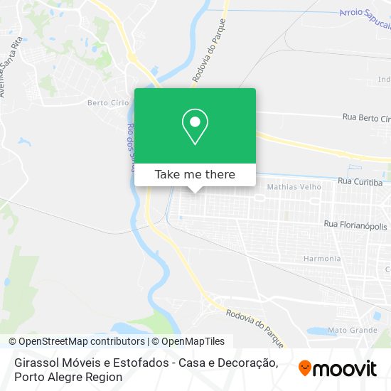 Mapa Girassol Móveis e Estofados - Casa e Decoração