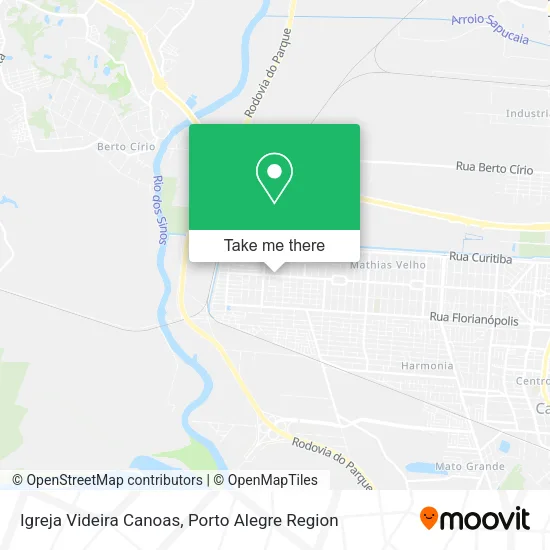 Igreja Videira Canoas map
