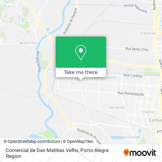 Comercial de Gas Mathias Velho map