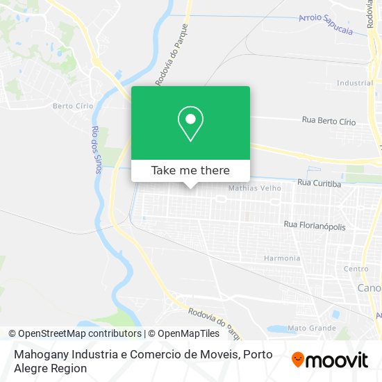 Mapa Mahogany Industria e Comercio de Moveis