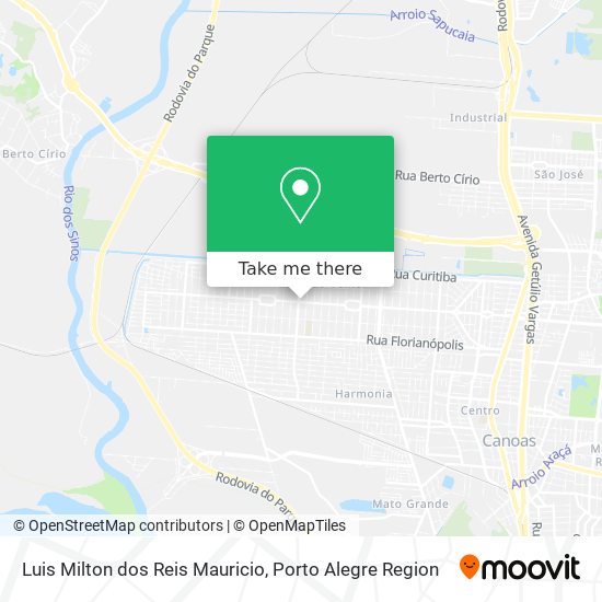 Mapa Luis Milton dos Reis Mauricio