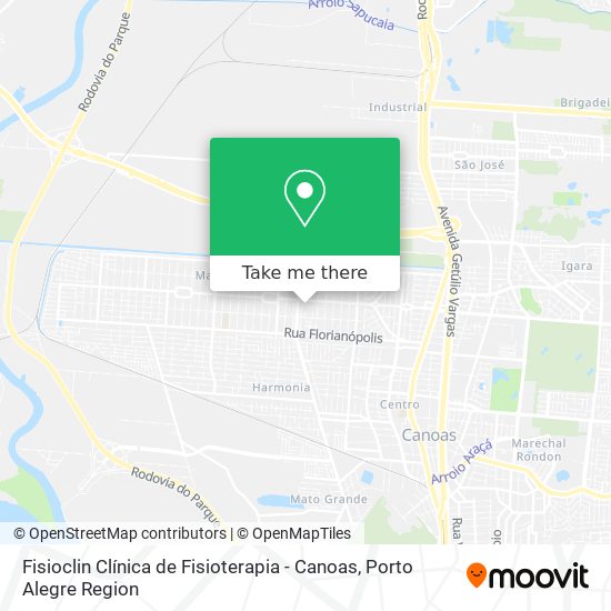 Mapa Fisioclin Clínica de Fisioterapia - Canoas