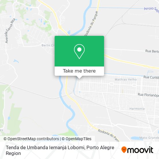 Tenda de Umbanda Iemanjá Lobomi map
