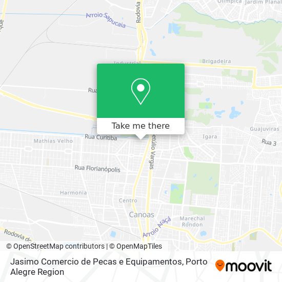 Jasimo Comercio de Pecas e Equipamentos map