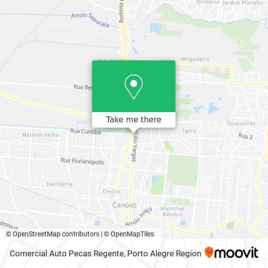 Comercial Auto Pecas Regente map