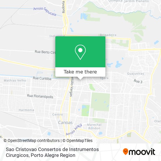 Mapa Sao Cristovao Consertos de Instrumentos Cirurgicos