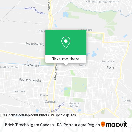 Brick/Brechó Igara Canoas - RS map