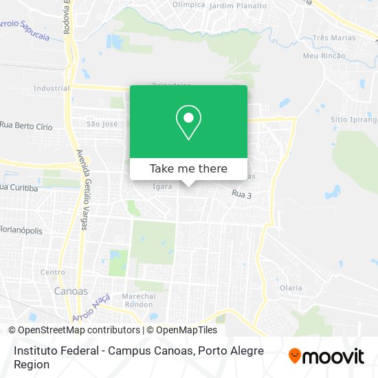 Mapa Instituto Federal - Campus Canoas