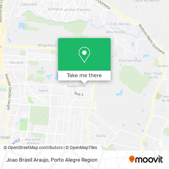 Joao Brasil Araujo map