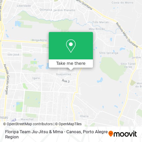 Mapa Floripa Team Jiu-Jitsu & Mma - Canoas