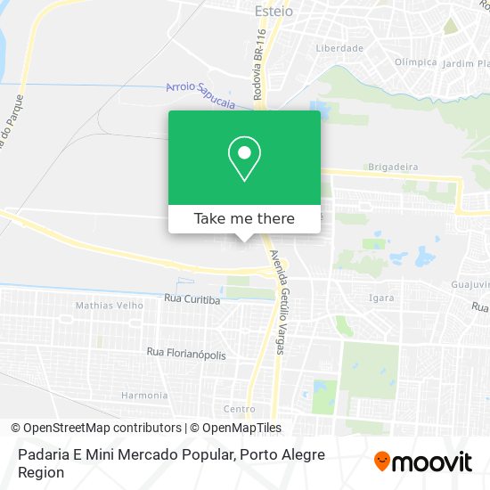 Mapa Padaria E Mini Mercado Popular