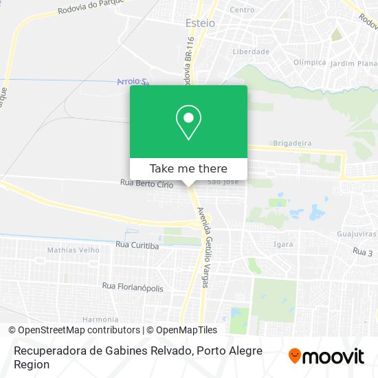 Recuperadora de Gabines Relvado map