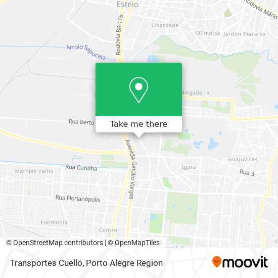 Transportes Cuello map