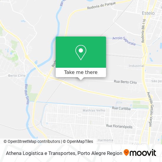 Mapa Athena Logistica e Transportes