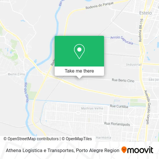 Athena Logistica e Transportes map