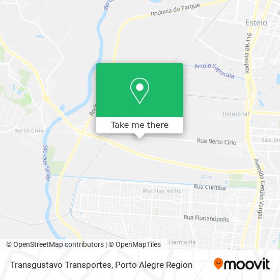 Transgustavo Transportes map