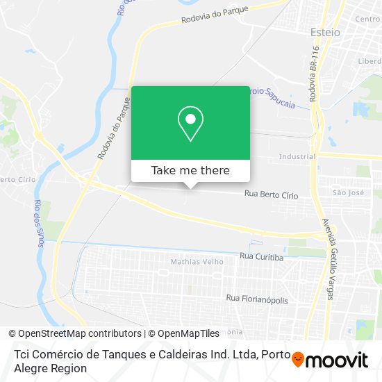 Tci Comércio de Tanques e Caldeiras Ind. Ltda map