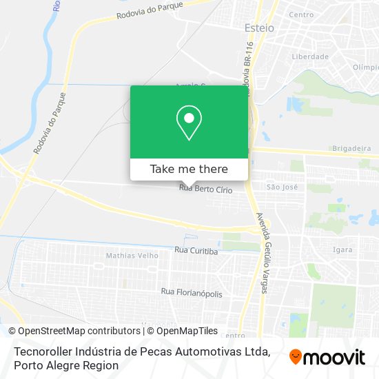 Tecnoroller Indústria de Pecas Automotivas Ltda map