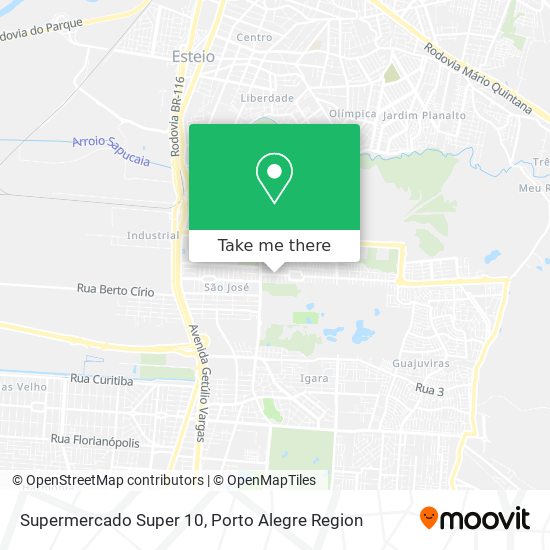 Supermercado Super 10 map