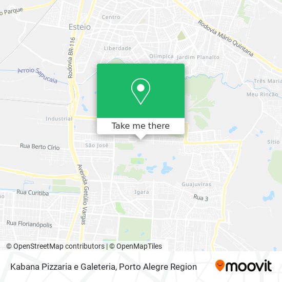 Kabana Pizzaria e Galeteria map