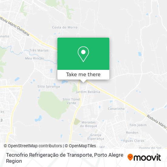 Tecnofrio Refrigeração de Transporte map