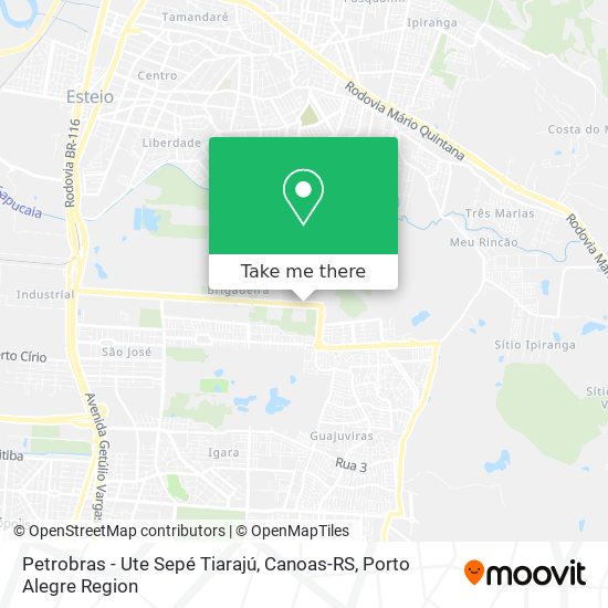 Petrobras - Ute Sepé Tiarajú, Canoas-RS map