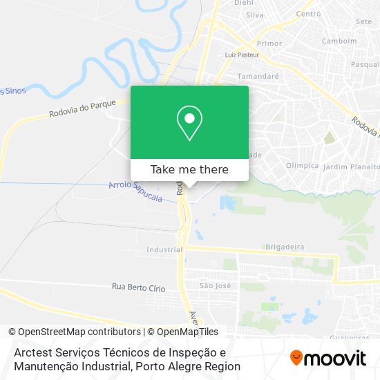Mapa Arctest Serviços Técnicos de Inspeção e Manutenção Industrial