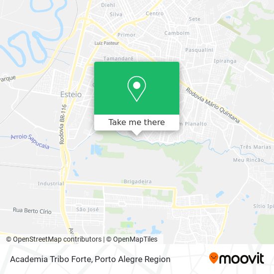 Academia Tribo Forte map