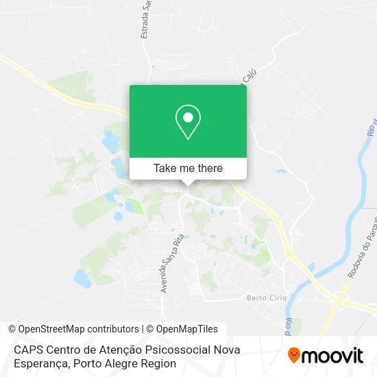 CAPS Centro de Atenção Psicossocial Nova Esperança map