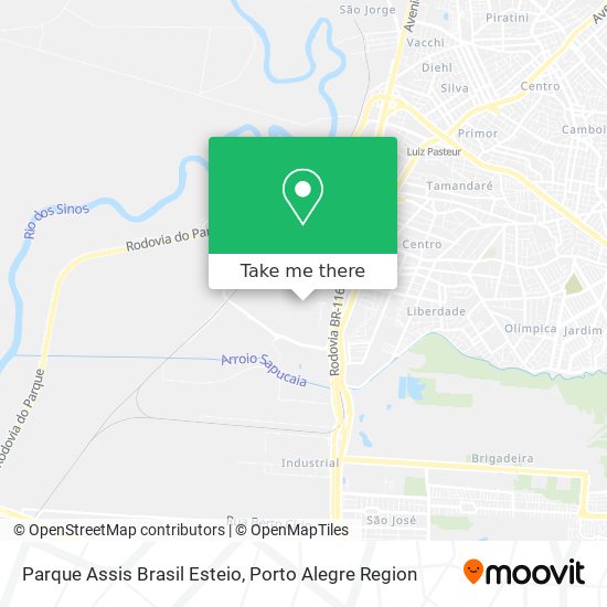 Parque Assis Brasil Esteio map