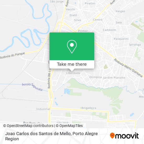 Joao Carlos dos Santos de Mello map