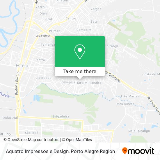 Aquatro Impressos e Design map