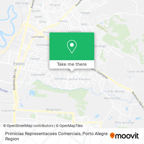 Primicias Representacoes Comerciais map