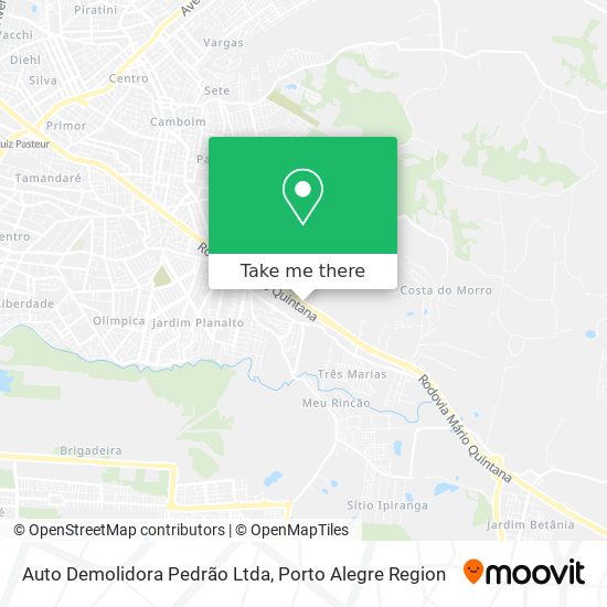 Auto Demolidora Pedrão Ltda map